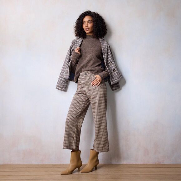 Women's LC Lauren Conrad Sweater Size Large Brown Mockneck Pullover NWT - Picture 4 of 11